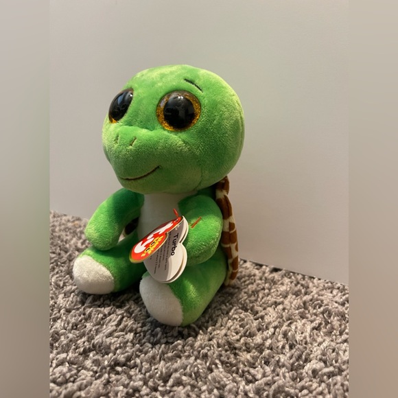 TY Beanie Boo "Turbo" the Turtle Plush (6 inch) - Picture 3 of 5
